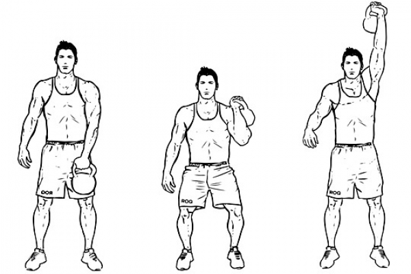 KETTLEBELL CLEAN AND PRESS